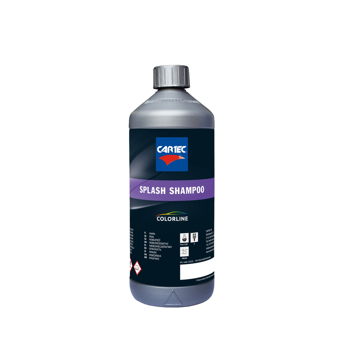 Bottiglia di CARTEC Splash Shampoo 2.0 per un lavaggio auto completo e delicato.