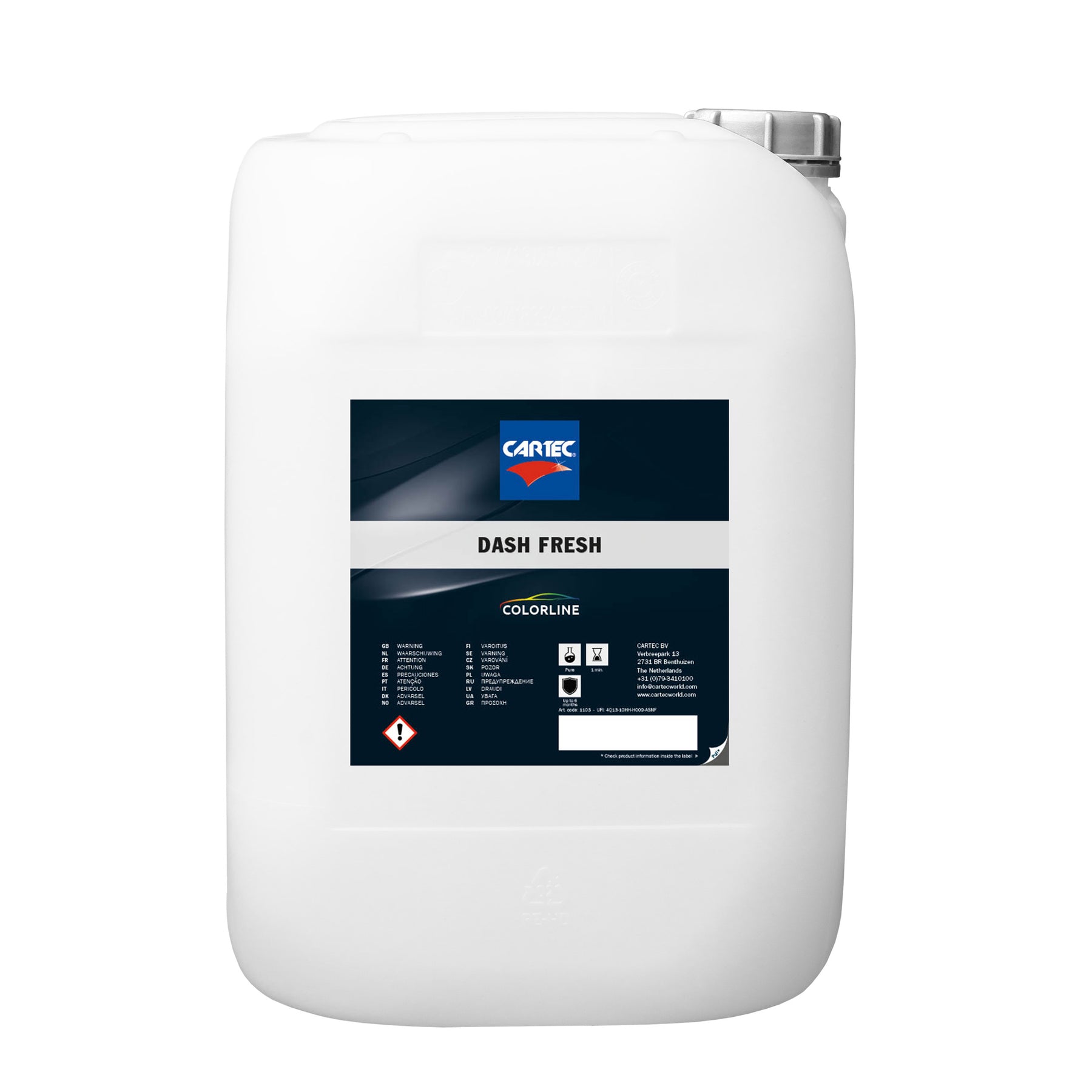 Cartec Dash Fresh senza silicone per la pulizia e protezione degli interni tanica