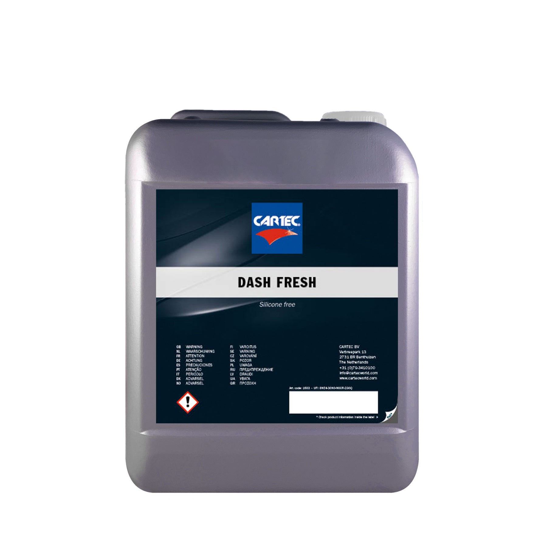 Cartec Dash Fresh senza silicone per la pulizia e protezione degli interni tanichetta