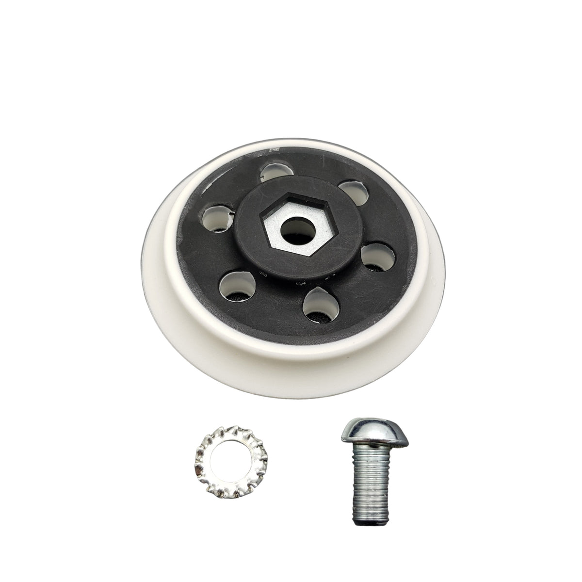 Platorello 75mm per lucidatrice rotorbitale EX603, perfetto per lucidature precise in spazi ristretti.