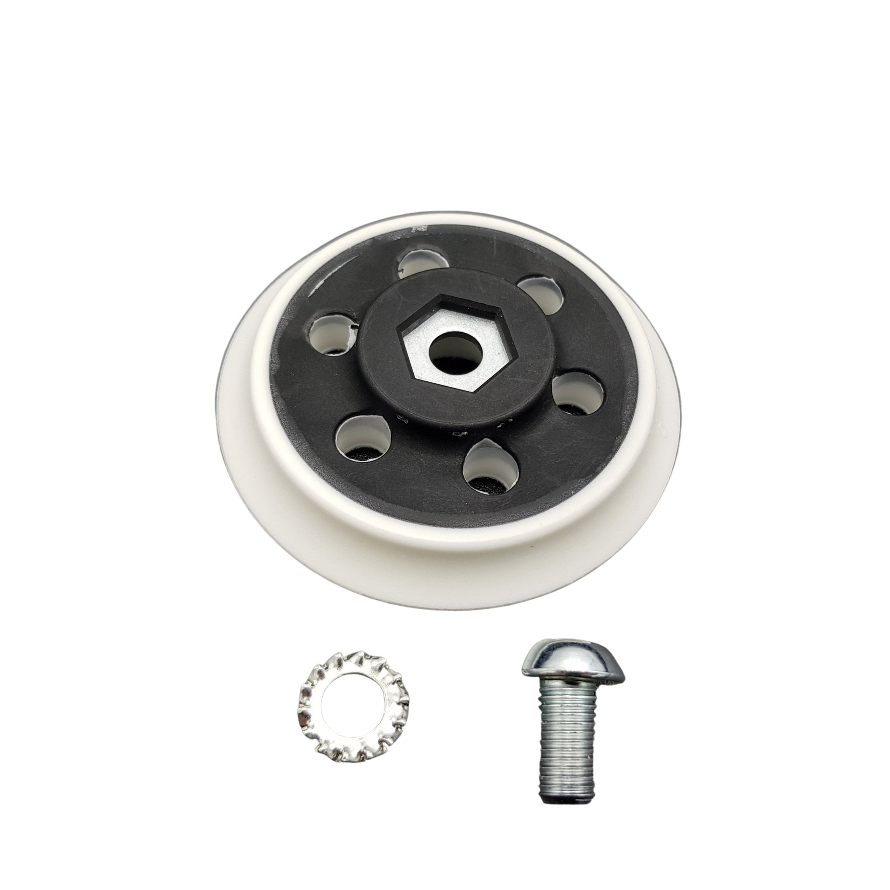 Platorello 75mm per lucidatrice rotorbitale EX603, perfetto per lucidature precise in spazi ristretti.