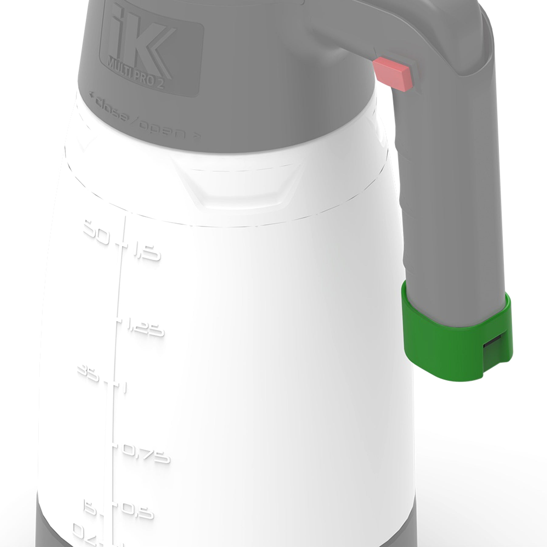 Nebulizzatore IK Multi Pro 2 con cappuccio colorato verde per identificazione rapida.