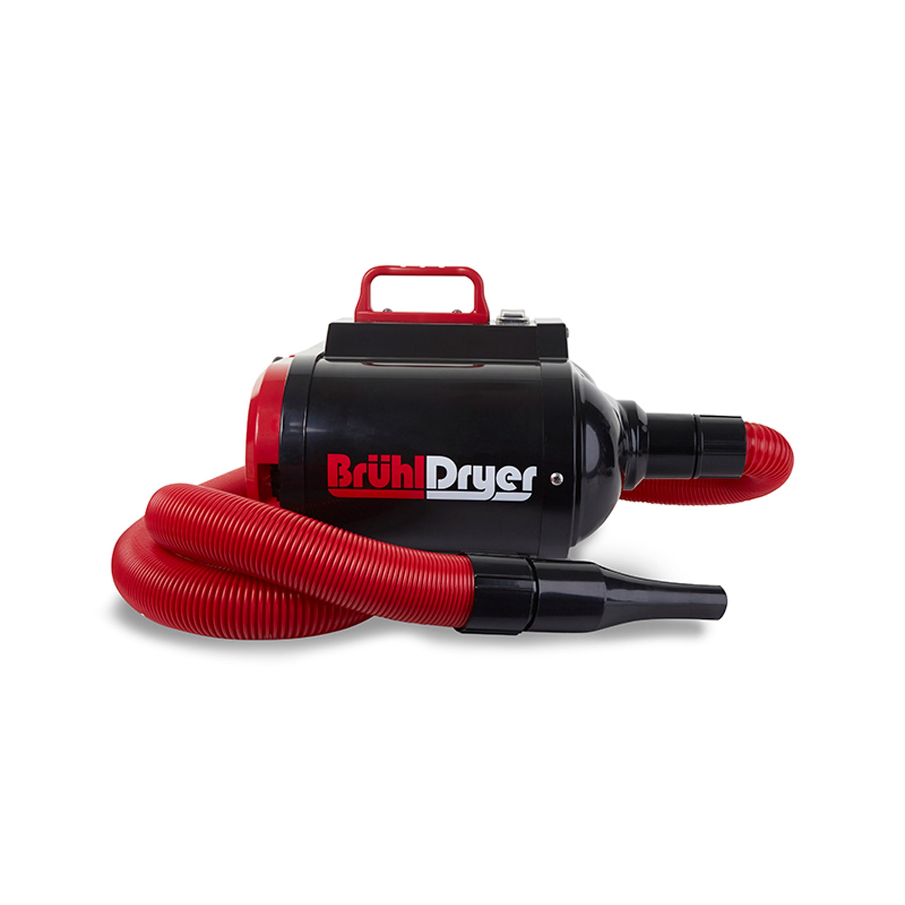 Brühl Dryer MD2800 PRO con doppia turbina, tubo estensibile rosso e ugello nero, per asciugatura efficace e veloce di veicoli grandi