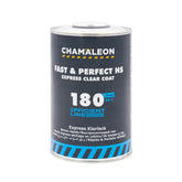 Chamaleon HS 2K Fast & Perfect Express Clear Coat, vernice trasparente a rapida essiccazione per finitura lucida su superfici verniciate.