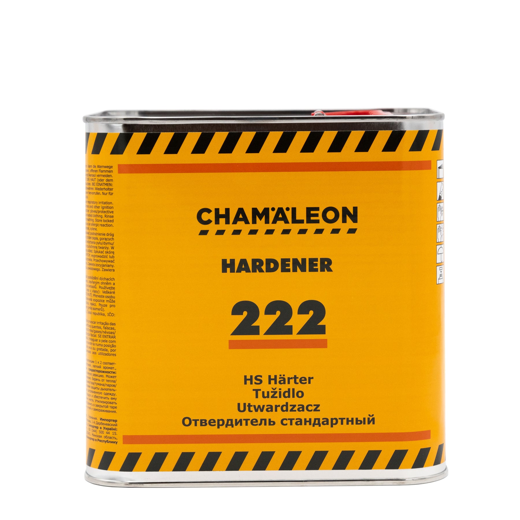Chamaleon Hardener for 155, catalizzatore per trasparenti per finitura resistente su superfici verniciate.