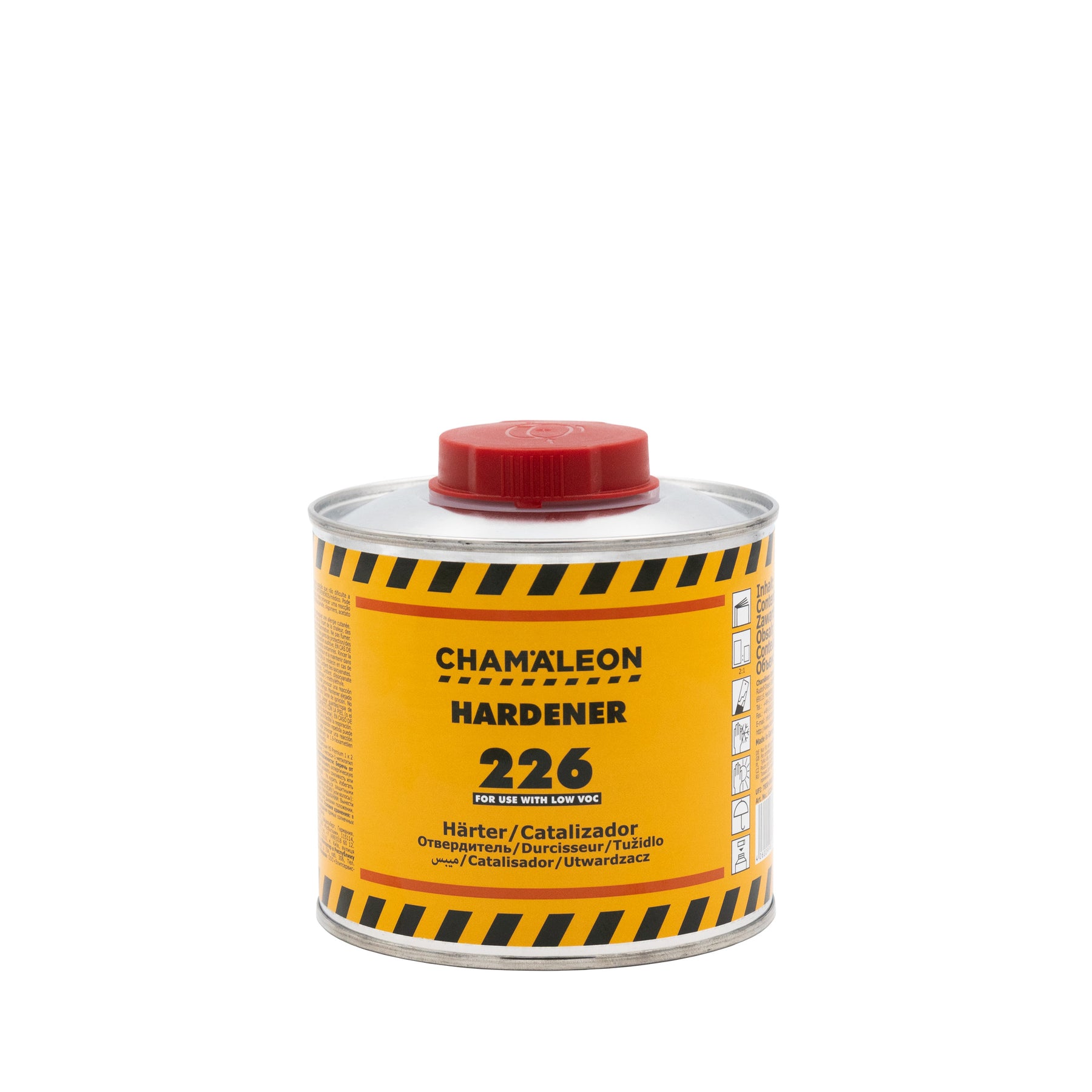 Chamaleon HS Hardener Low VOC, catalizzatore per trasparenti a basso contenuto di VOC per finitura resistente su superfici verniciate