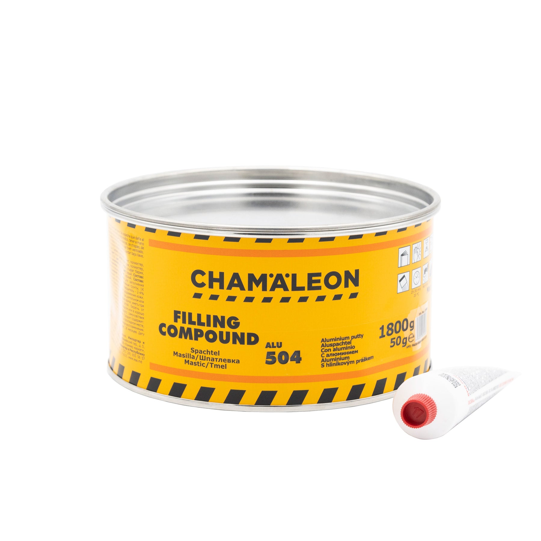 Chamaleon Aluminium Putty, stucco in alluminio per riparazioni resistenti su superfici metalliche.