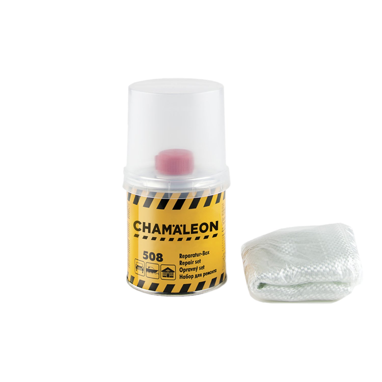 Chamaleon Repair Box, kit di riparazione completo per superfici danneggiate.