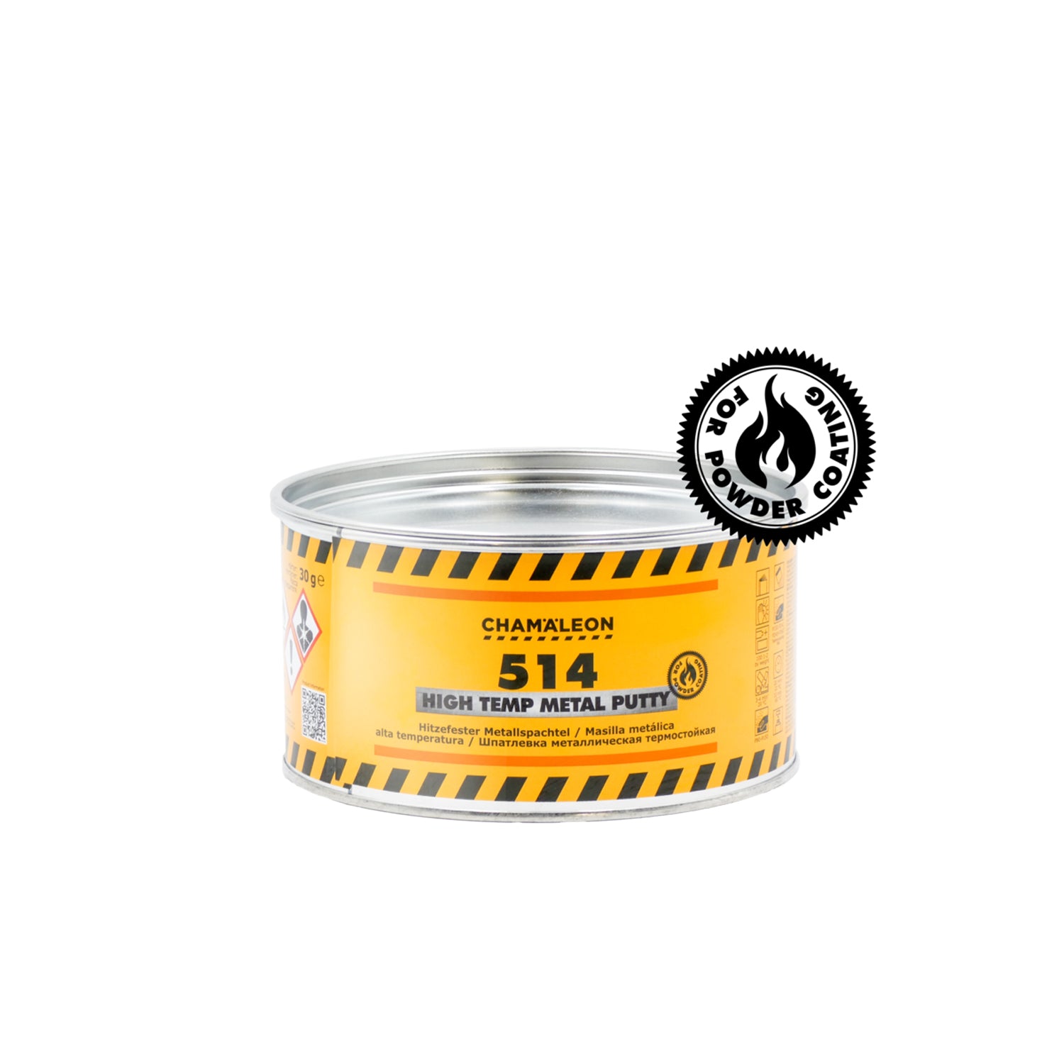 Chamaleon High Temp Metal Putty, stucco metallico resistente al calore per riparazioni su superfici metalliche.