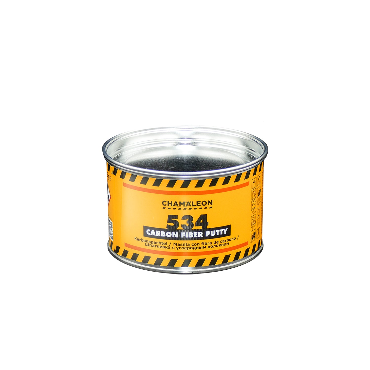 Chamaleon Carbon Fiber Putty, stucco in fibra di carbonio per riparazioni leggere e resistenti su superfici metalliche e plastiche.