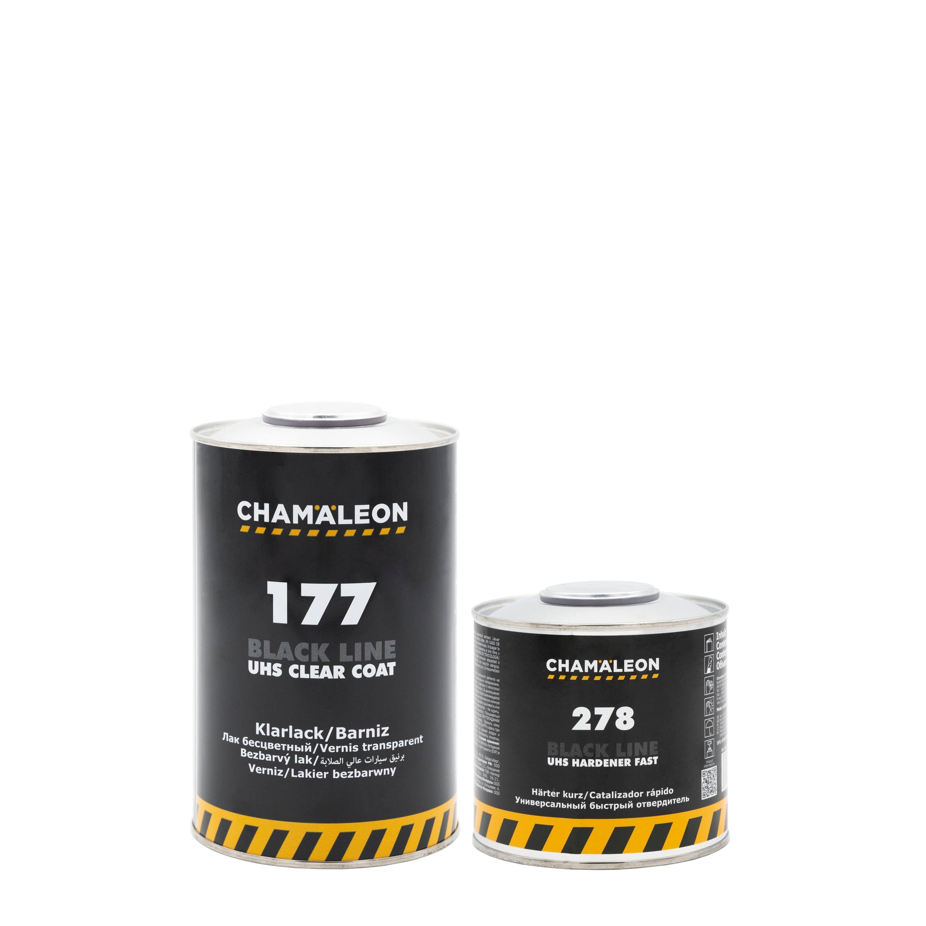 Latta di Chamaleon UHS 2K Clear Coat Scratch Proof 1.77 con Catalizzatore per una finitura resistente ai graffi e di alta qualità.