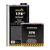 Tanica di vernice trasparente Chamäleon 178 Black Line UHS e catalizzatore rapido Chamäleon 278 UHS Hardener Fast.