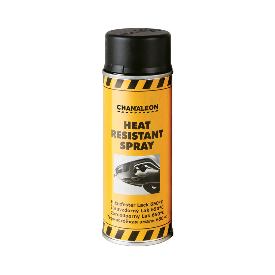 Chamaleon Aerosol Heat Resistant Paint 650°C, vernice spray ad alta resistenza termica per superfici esposte a calore intenso.