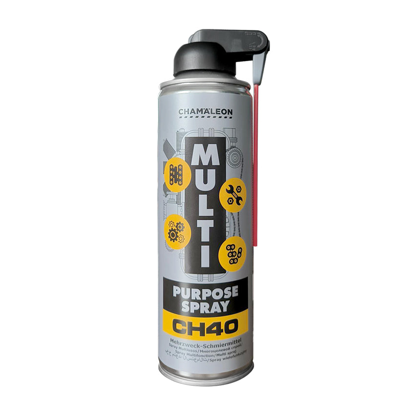 Bomboletta spray CHAMALEON Multipurpose CH40 per lubrificazione e protezione di superfici meccaniche.
