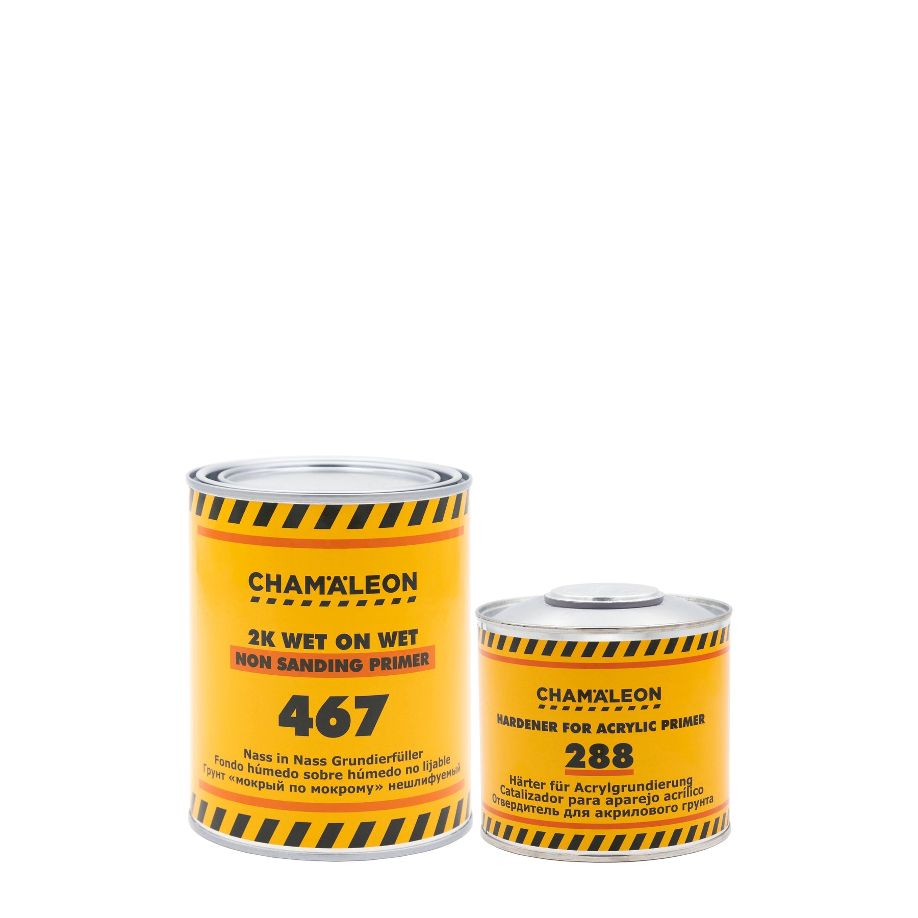 Chamaleon 2K Wet on Wet Primer 5:1 con catalizzatore, primer versatile per applicazioni bagnato su bagnato su varie superfici.