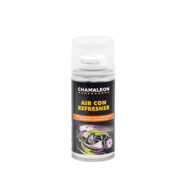 Chamaleon Air Con Refresher, deodorante spray per sanificare e rinfrescare l'aria condizionata del veicolo.