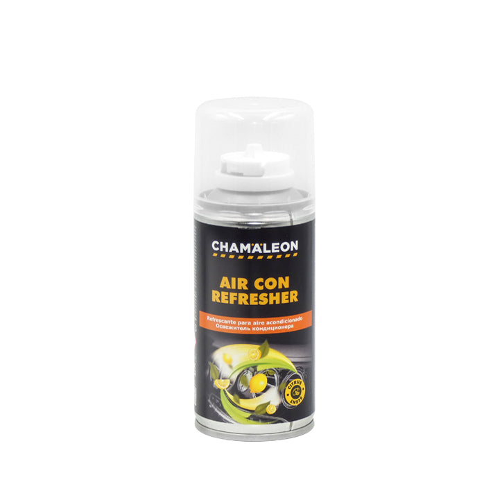 Chamaleon Air Con Refresher, deodorante spray per sanificare e rinfrescare l'aria condizionata del veicolo.