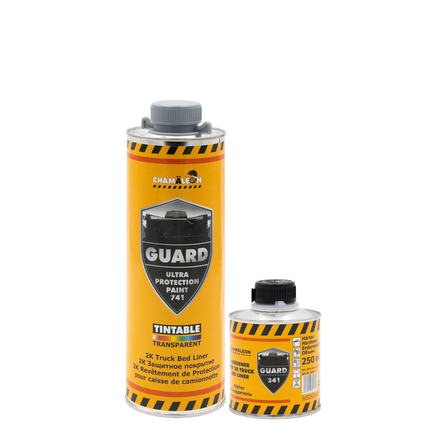 Chamaleon Guard 2K Truck Bed Liner con catalizzatore, rivestimento protettivo per cassoni di camion.