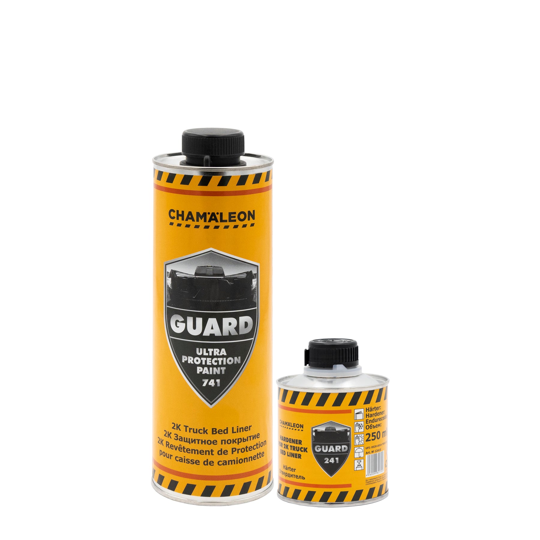 Chamaleon Guard 2K Truck Bed Liner con catalizzatore, rivestimento protettivo per cassoni di camion.