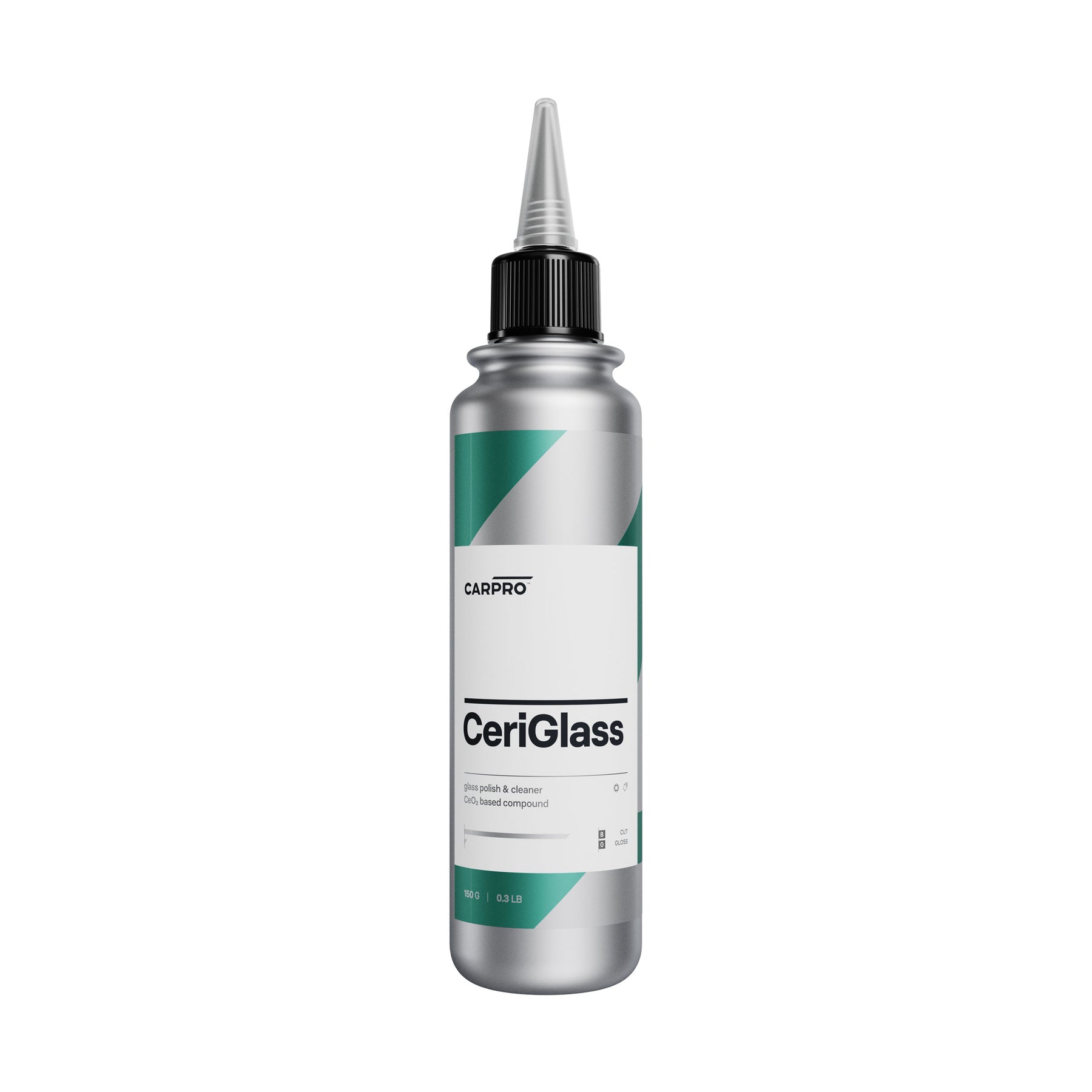 CarPro CeriGlass per una lucidatura perfetta dei vetri auto, garantendo trasparenza e brillantezza professionale.