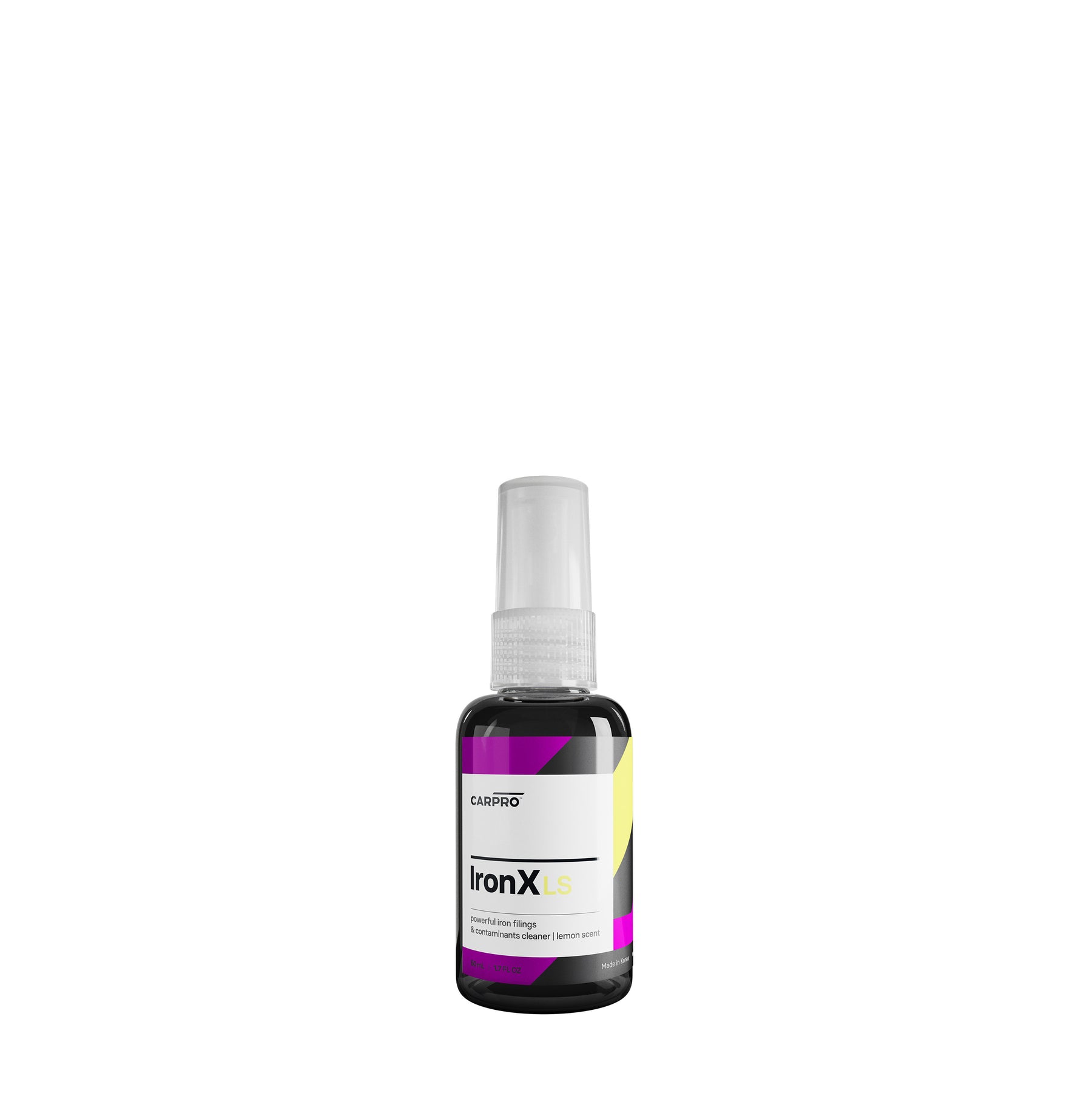 Flacone spray di CARPRO IronX Lemon da 50ml con etichetta bianca e viola.