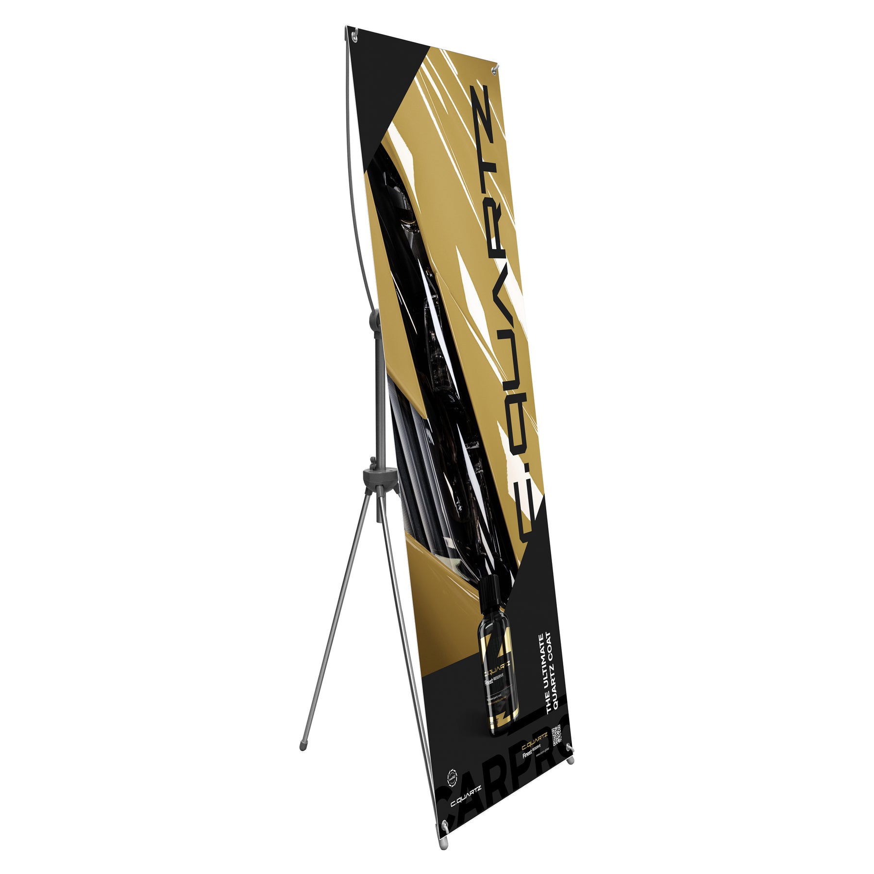 Stand banner CARPRO C.QUARTZ con design moderno