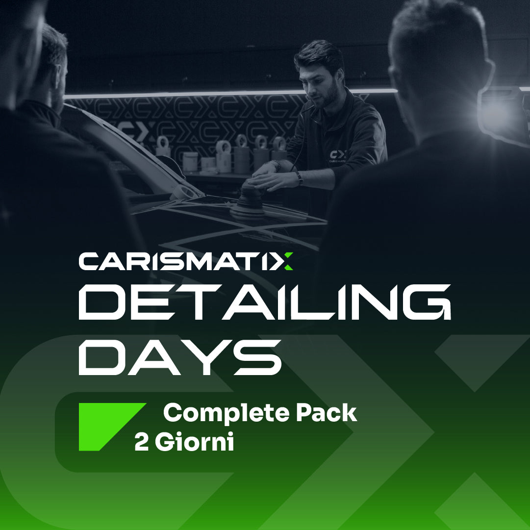 Carismatix Detailing Days Complete Pack 2 Giorni – Corso di formazione intensivo per Detailers su tecniche professionali di lucidatura e cura auto