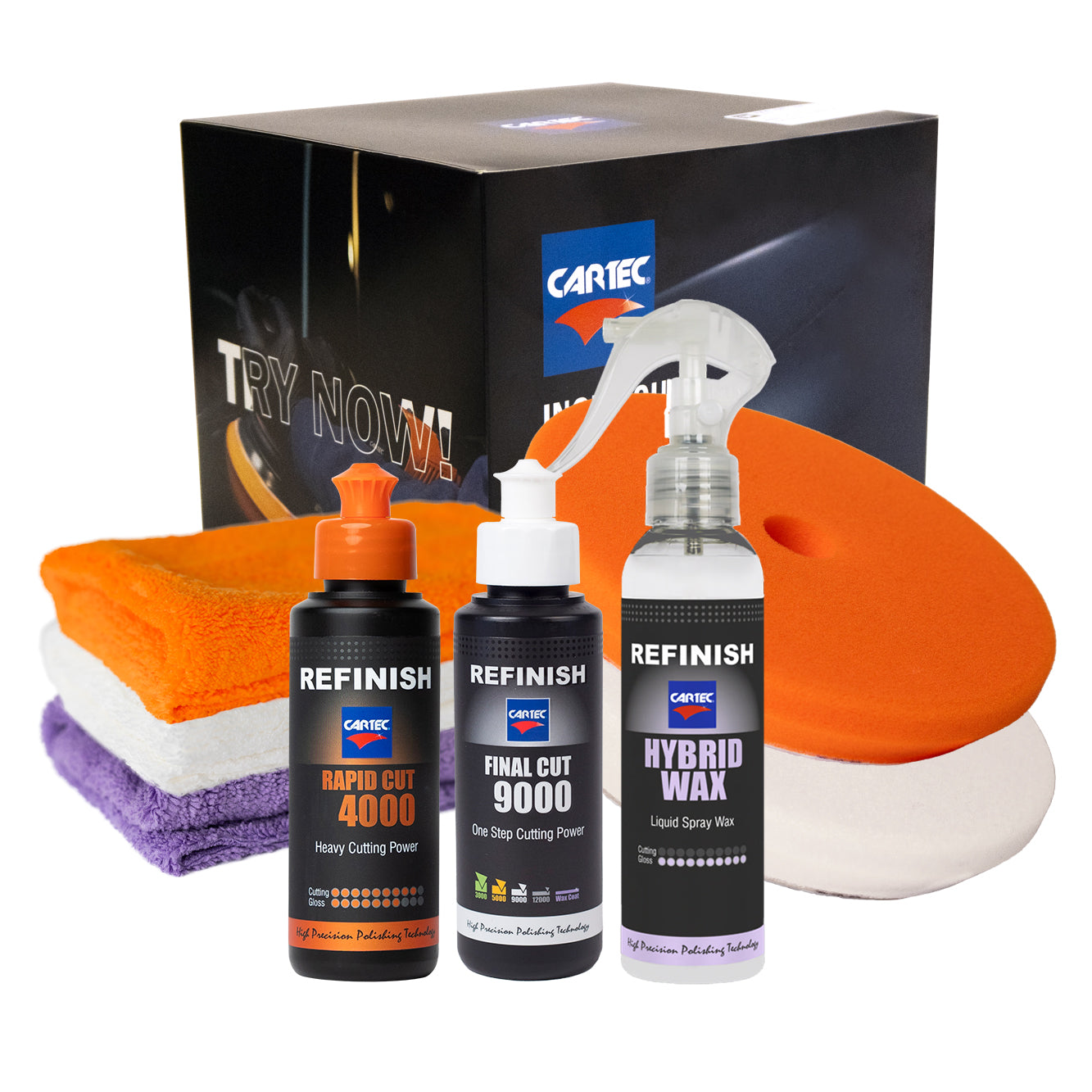 CARTEC Kit Lucidatura 4000, 9000 & Hybrid Wax