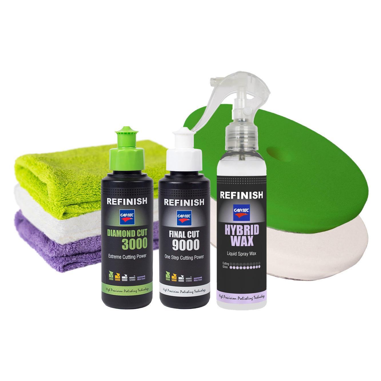 CARTEC Kit Lucidatura 3000, 9000 & Hybrid Wax