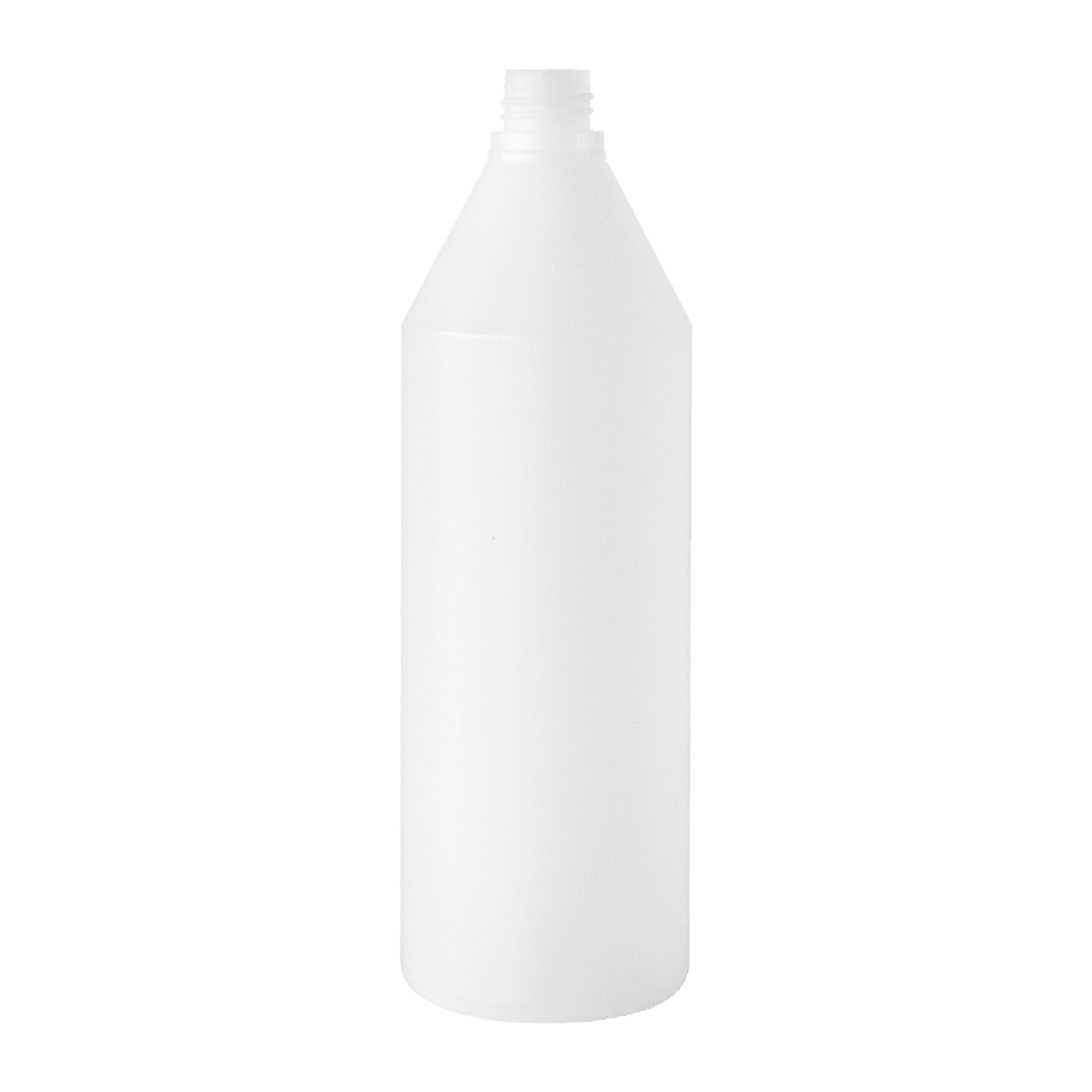 Flacone in plastica traslucida, capacità 1L. Passo 28/410.