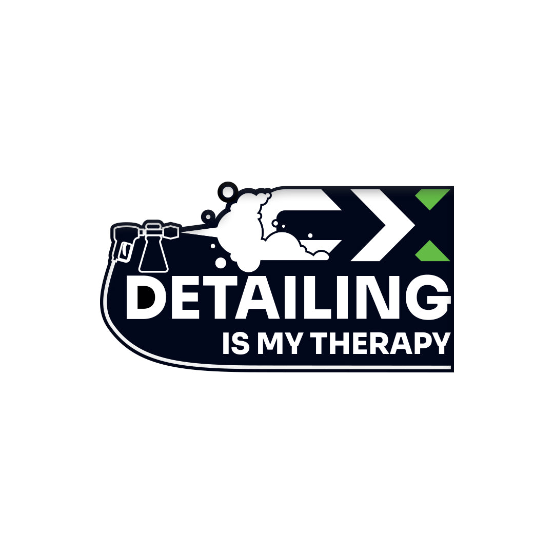 Adesivo “Detailing Is My Therapy” Carismatix con lancia foam e grafica bold