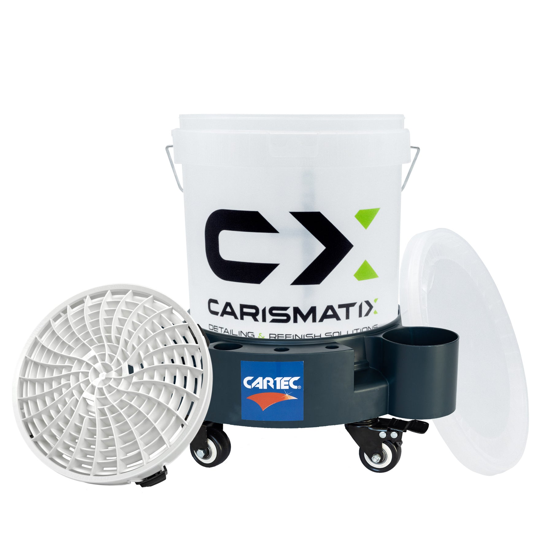 "CARTEC Kit Secchio Lavaggio Auto, set completo di prodotti per il lavaggio professionale dell'auto