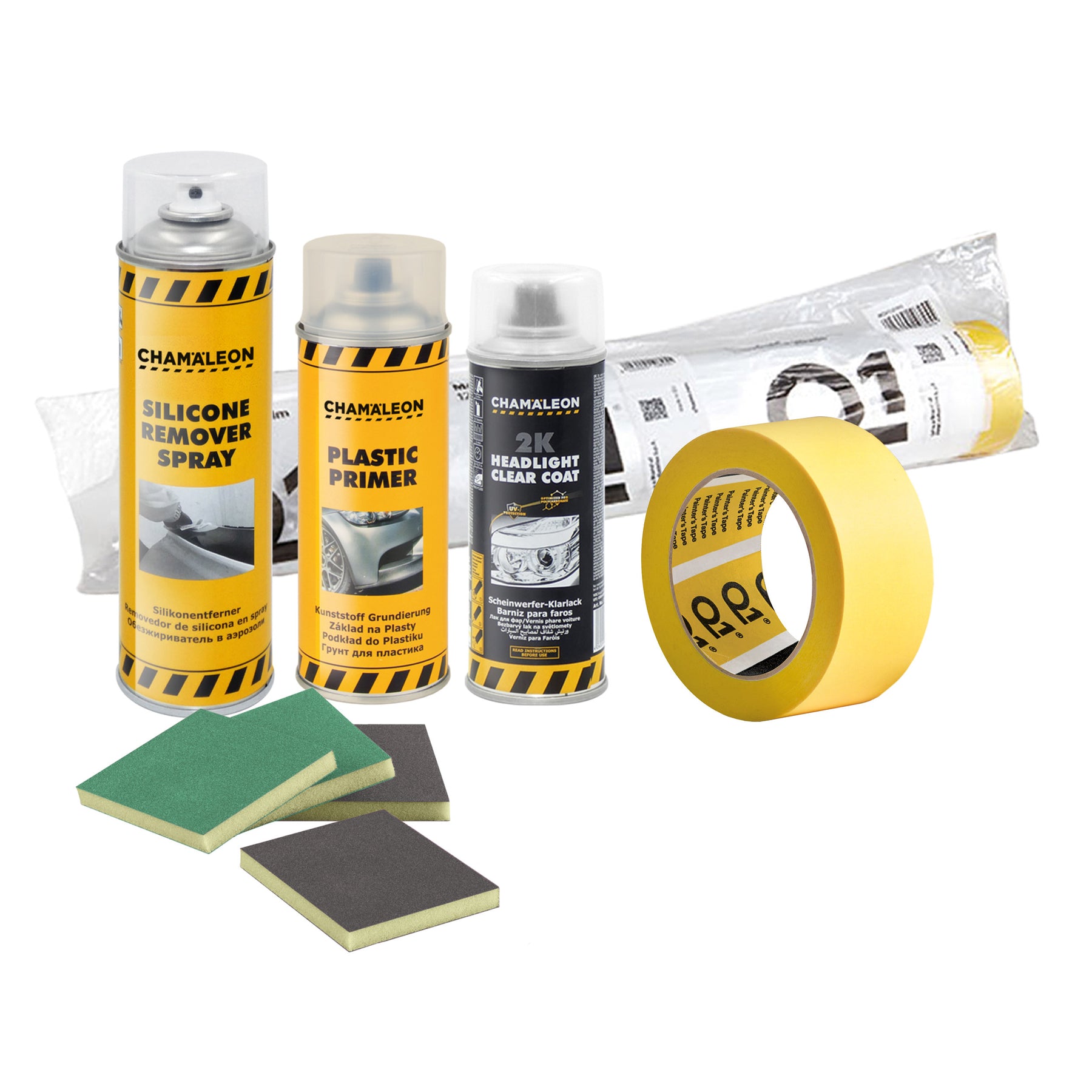 Chamaleon Kit Ripristino Fanali, ideale per ridare trasparenza e luminosità ai fanali.