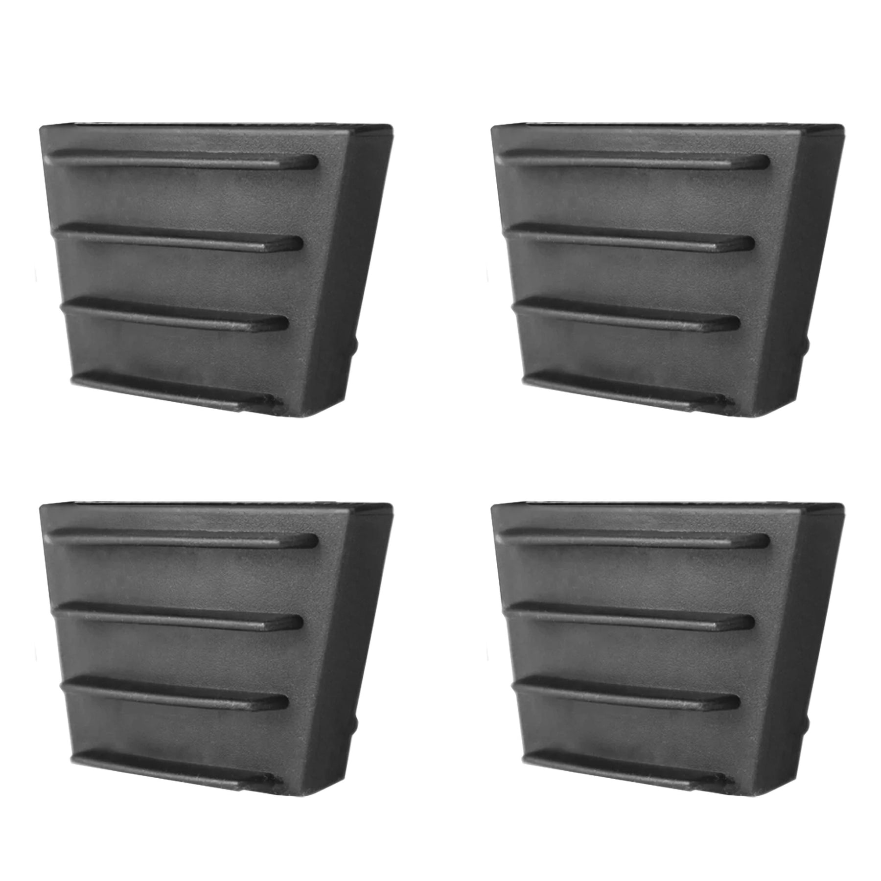 Set di quattro ricambi neri per Griglia Dirt Lock, progettati per migliorare la presa e garantire un lavaggio sicuro ed efficiente.