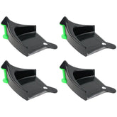 Set di quattro Hose Guide neri Detail Guardz con perni verdi, progettati per evitare grovigli del tubo e proteggere le superfici durante il lavaggio auto.