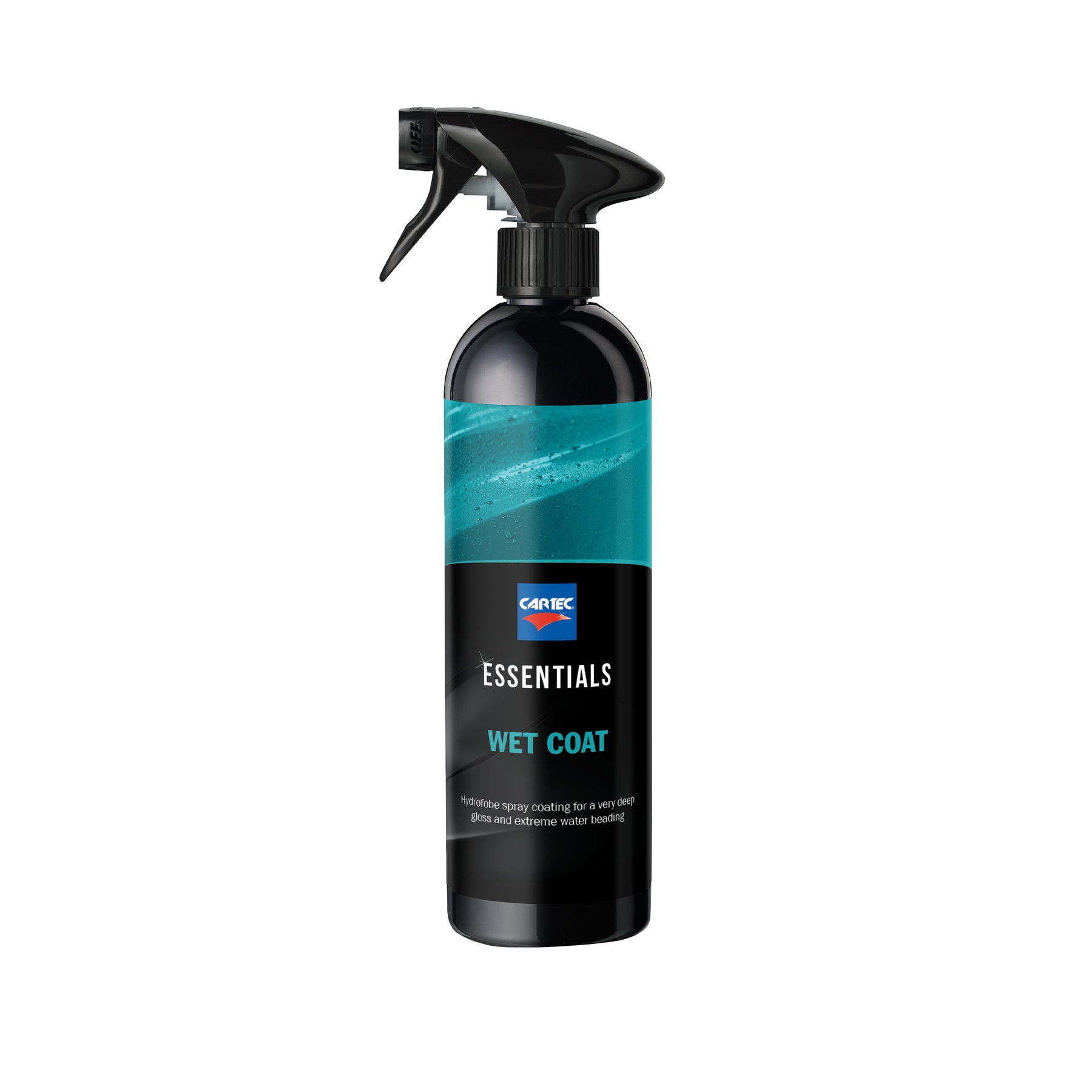 Flacone di CARTEC Wet Coat, protezione rapida e brillantezza per la carrozzeria del veicolo.