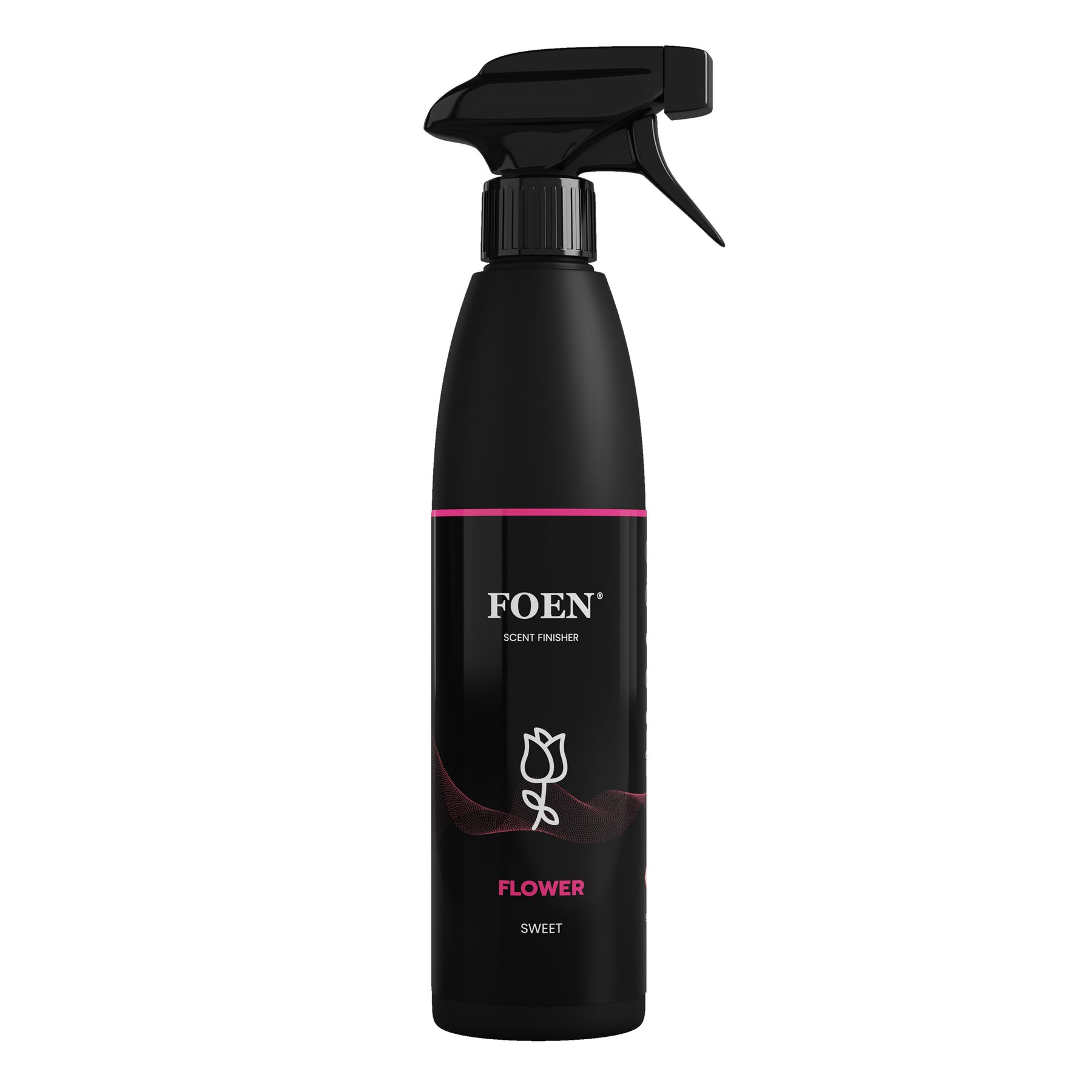 Bottiglia di FOEN Flower Profumo Spray, deodorante auto con fragranza floreale e delicata, ideale per rinfrescare e profumare l'interno del veicolo.