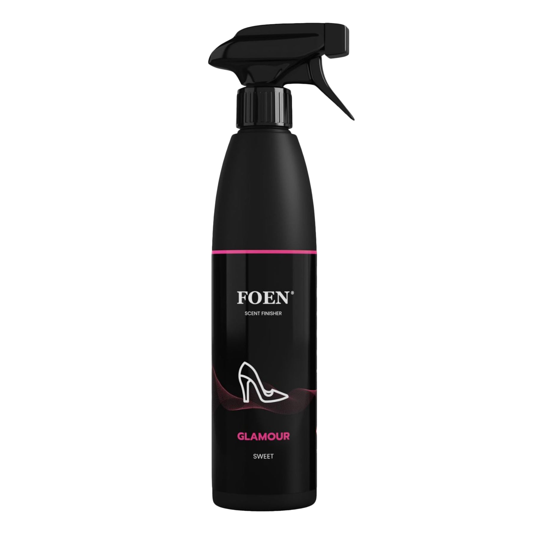 Bottiglia di FOEN Glamour Profumo Spray, deodorante auto con fragranza elegante e seducente, ideale per rinfrescare e profumare l'interno del veicolo.