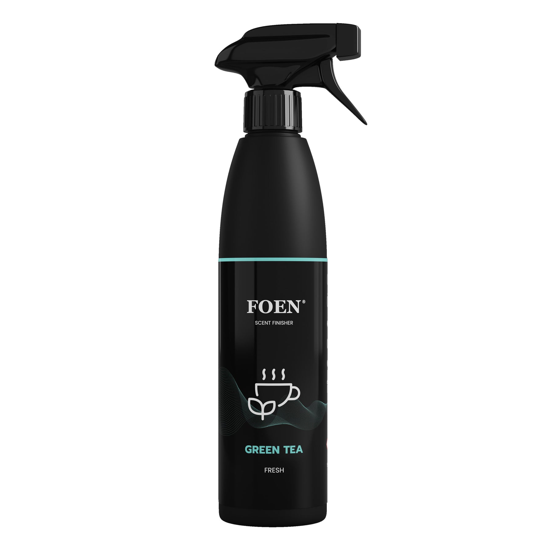 Bottiglia di FOEN Green Tea Profumo Spray, deodorante auto con fragranza fresca e rilassante di tè verde, ideale per rinfrescare e profumare l'interno del veicolo.
