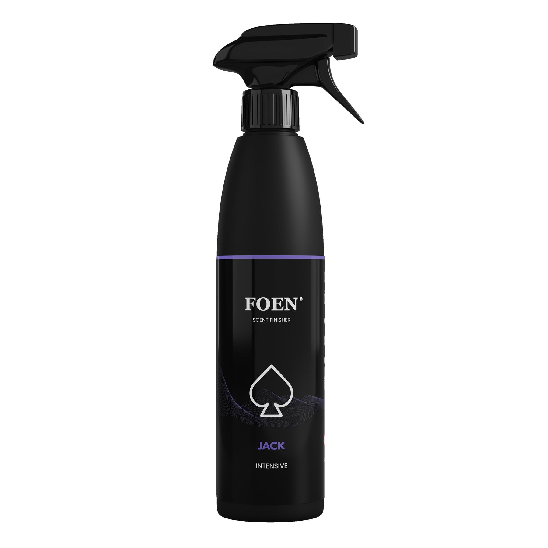 Bottiglia di FOEN Jack Profumo Spray, deodorante auto con fragranza energica e avvolgente, ideale per rinfrescare e profumare l'interno del veicolo.
