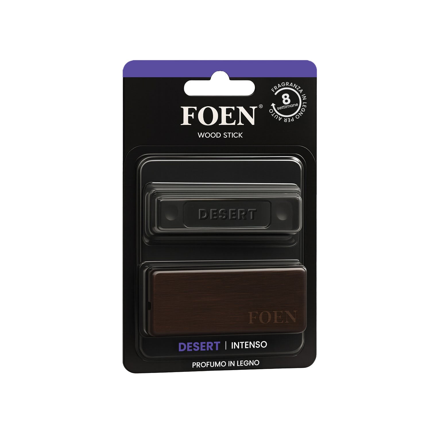 Ricarica FOEN Wood Stick desert, profumo in legno per auto con fragranza avvolgente, ideale per Detailers, durata 8 settimane
