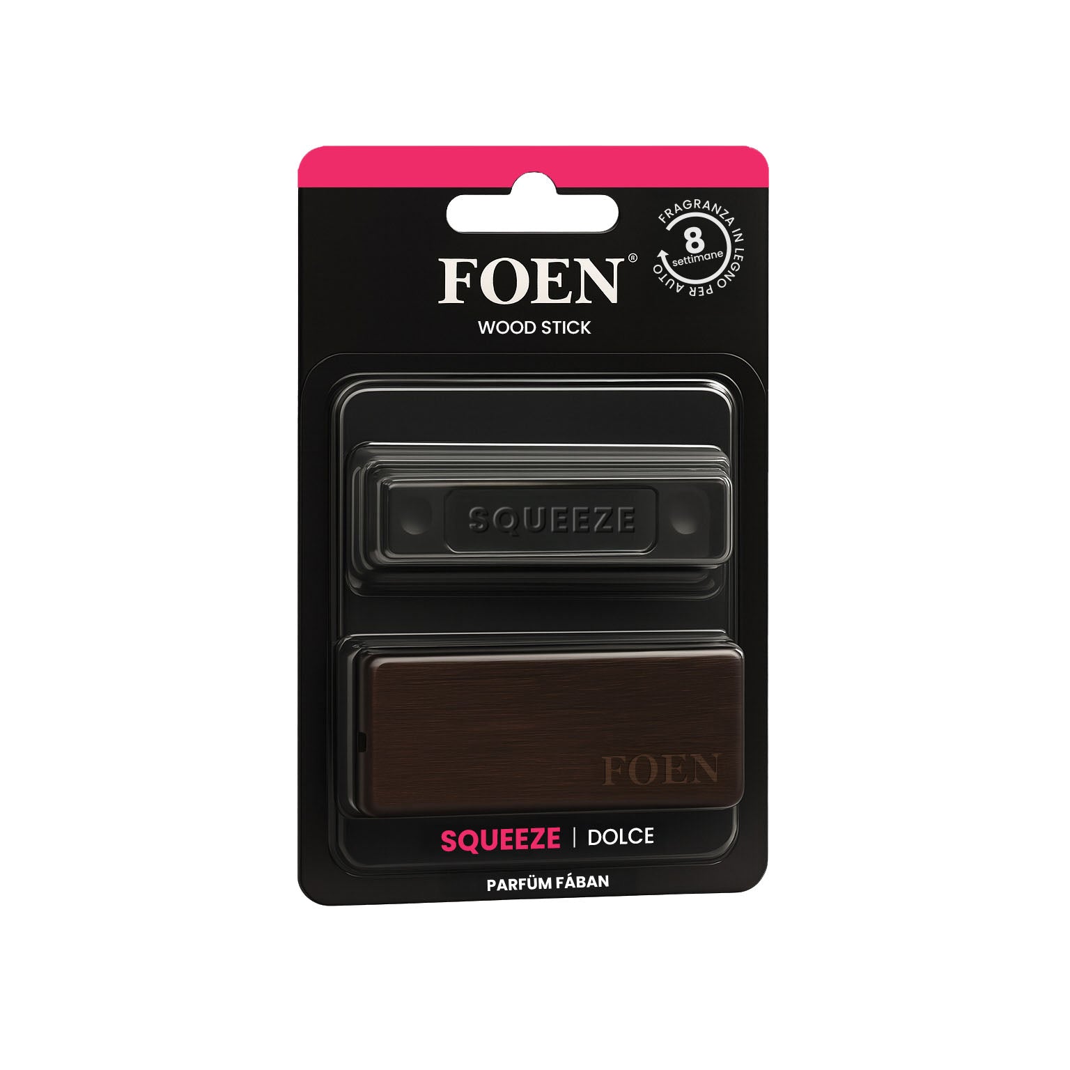 Ricarica profumo auto FOEN Wood Stick Squeeze Intenso, fragranza in legno per Detailers, durata fino a 8 settimane