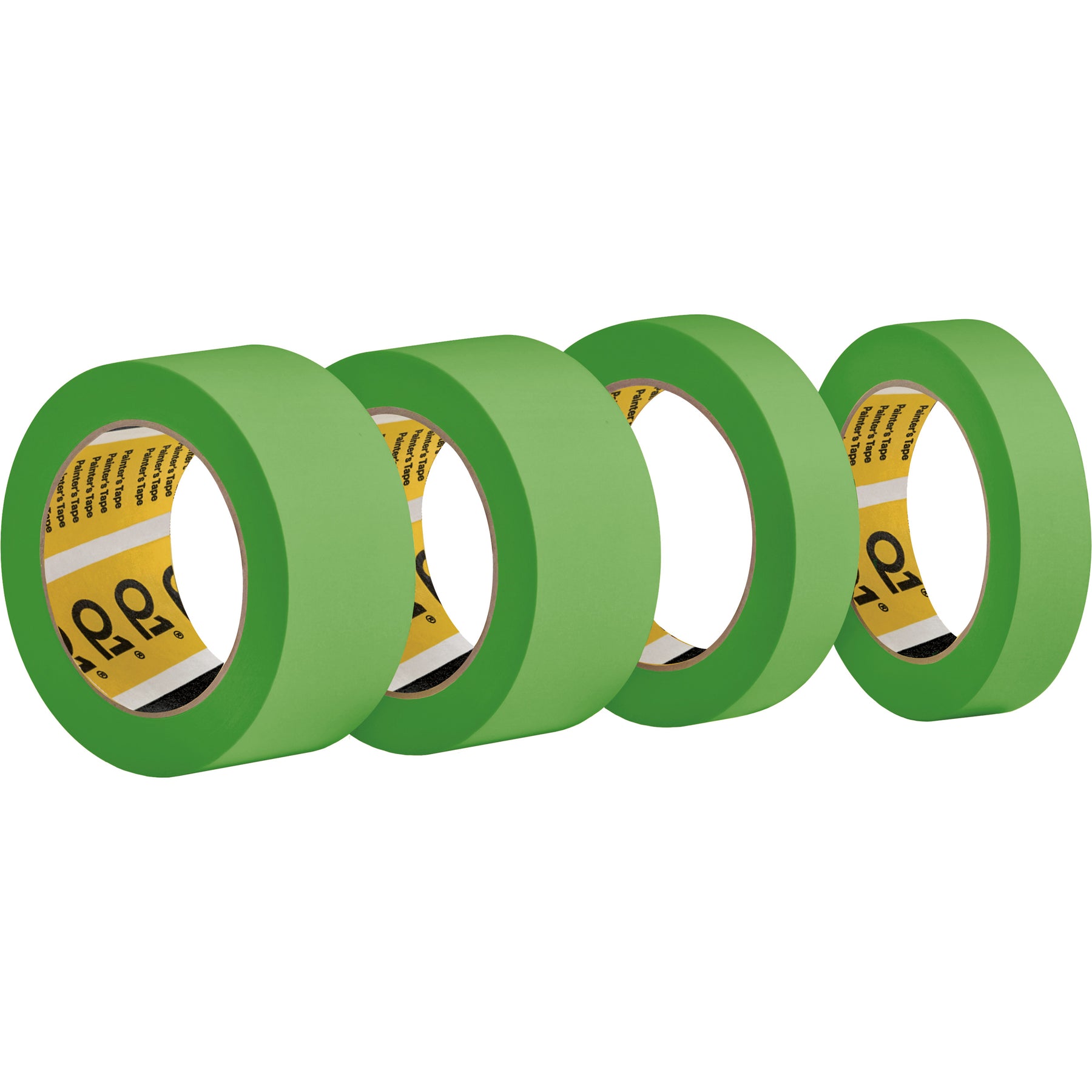 Nastro per mascheratura ad alte prestazioni Q1, largo 36mm e lungo 50m, ideale per precisione e aderenza su superfici varie.