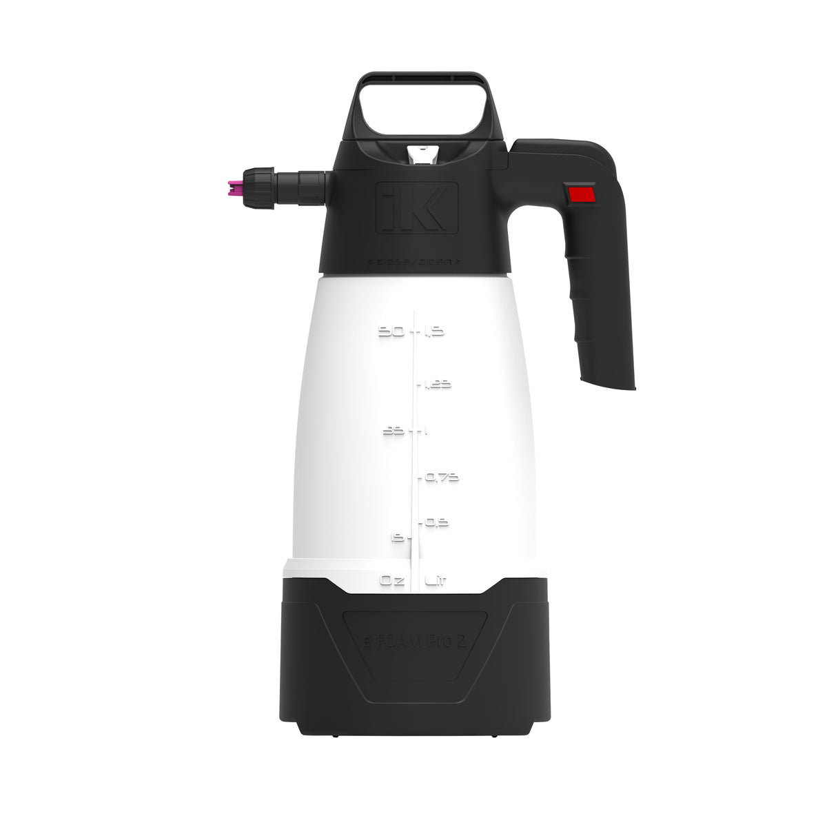 IK Foam Pro 2 – nebulizzatore a batteria con impugnatura ergonomica, serbatoio graduato da 1,5L e ugello intercambiabile per schiuma professionale
