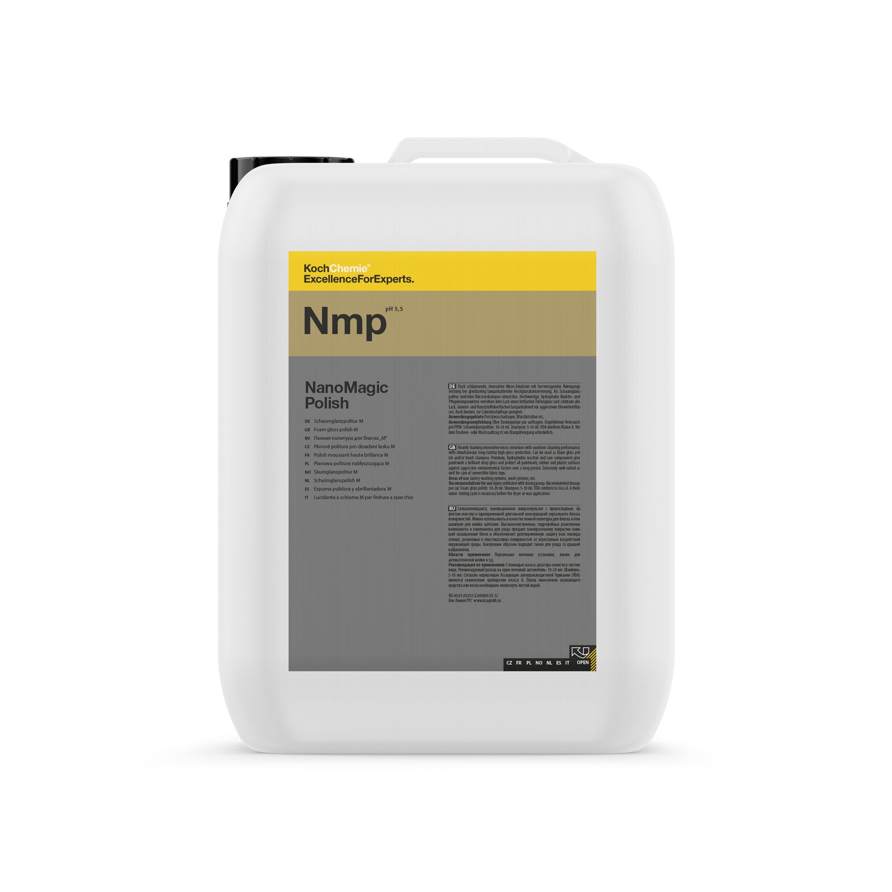 tanica Koch-Chemie NanoMagic Polish Nmp polish schiumogeno professionale per autolavaggio effetto brillante e protettivo vernice plastiche