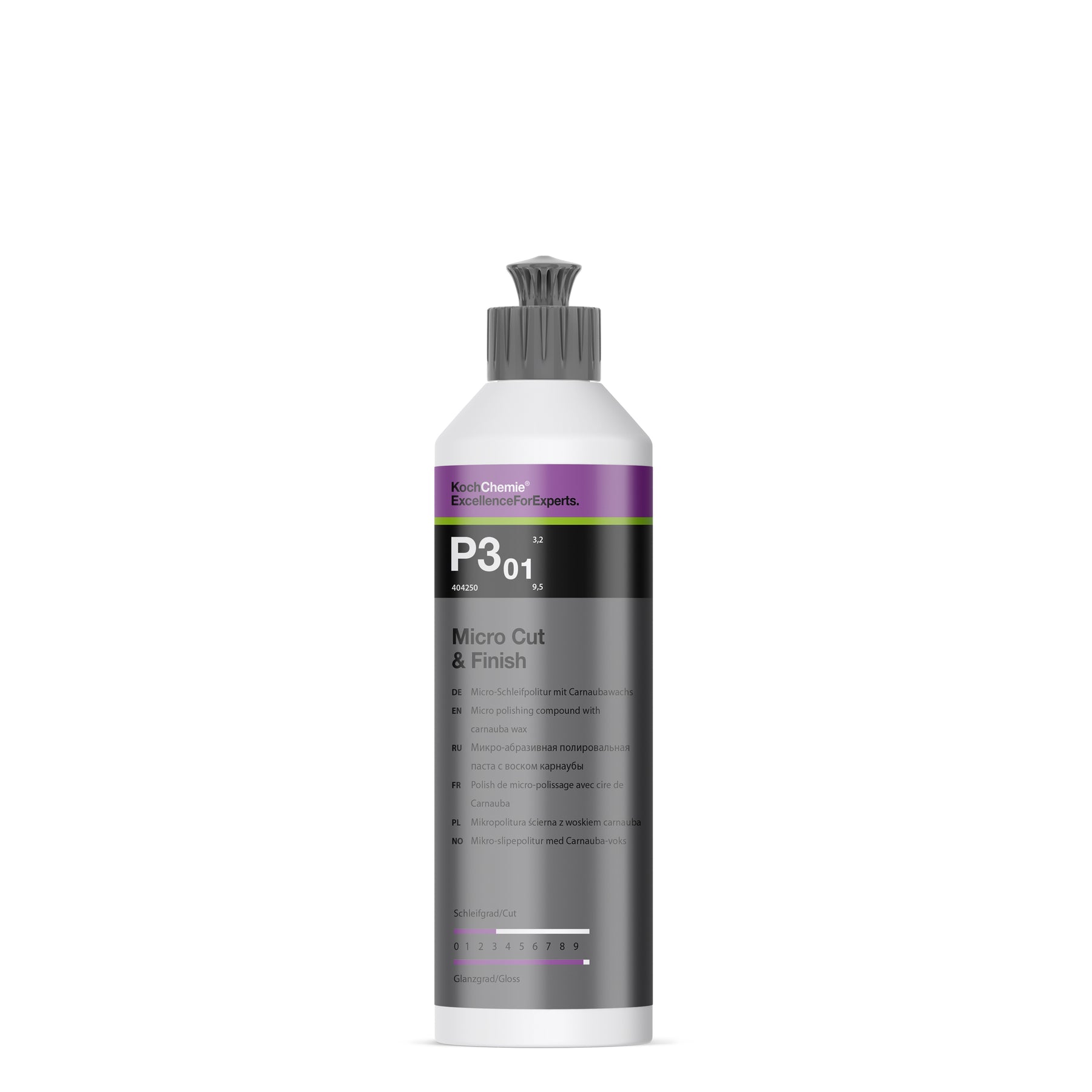flacone Micro Cut & Finish P3.01 Koch-Chemie polish lucidante con micro abrasivi e cera per finitura vernici scure e sensibili