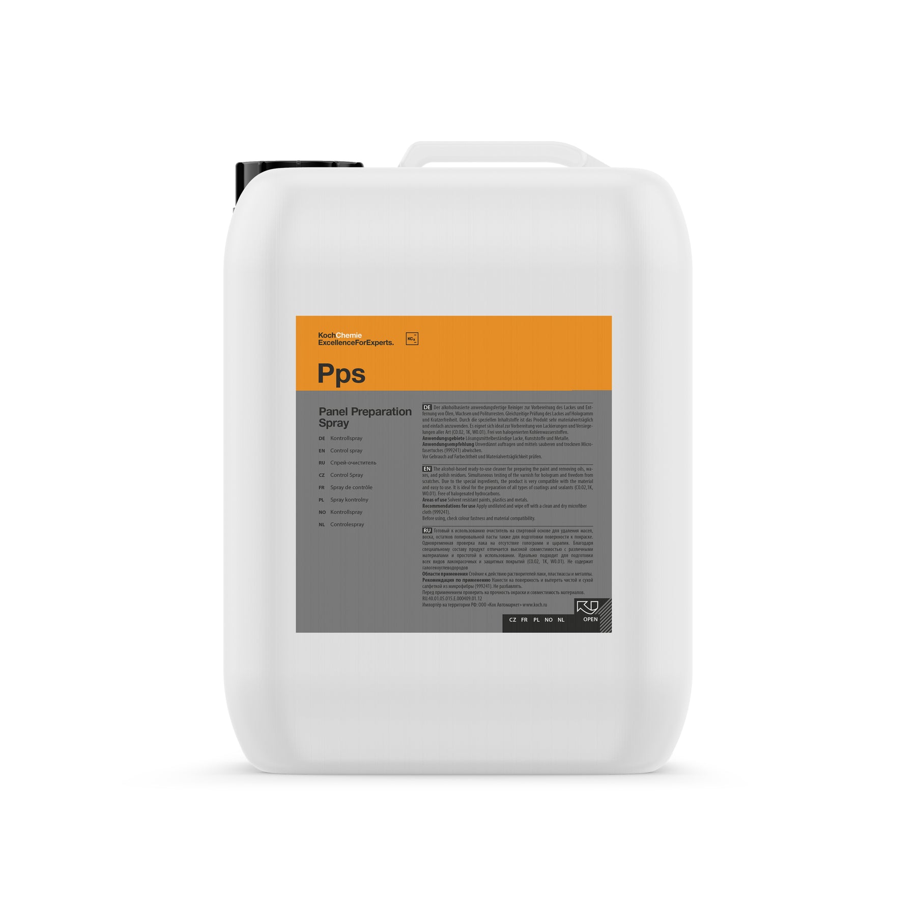 tanica Koch-Chemie PPS Panel Preparation Spray per la preparazione professionale dei pannelli auto prima di sigillanti e coating