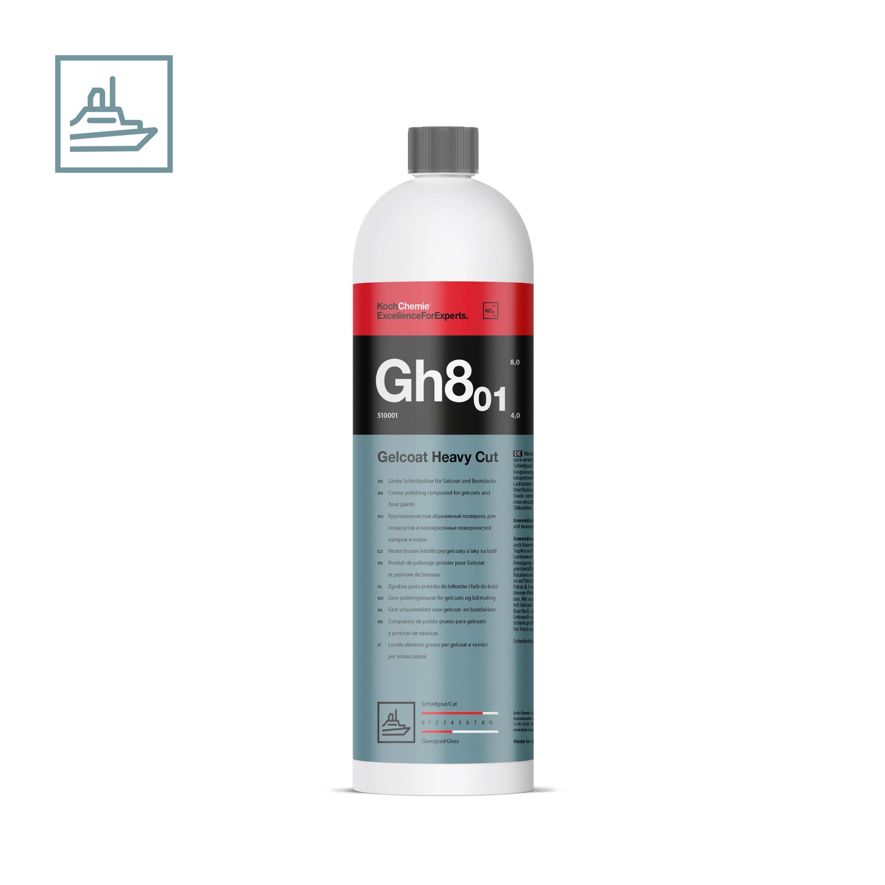 Koch-Chemie Marine Gh8.01 - Gelcoat Heavy Cut