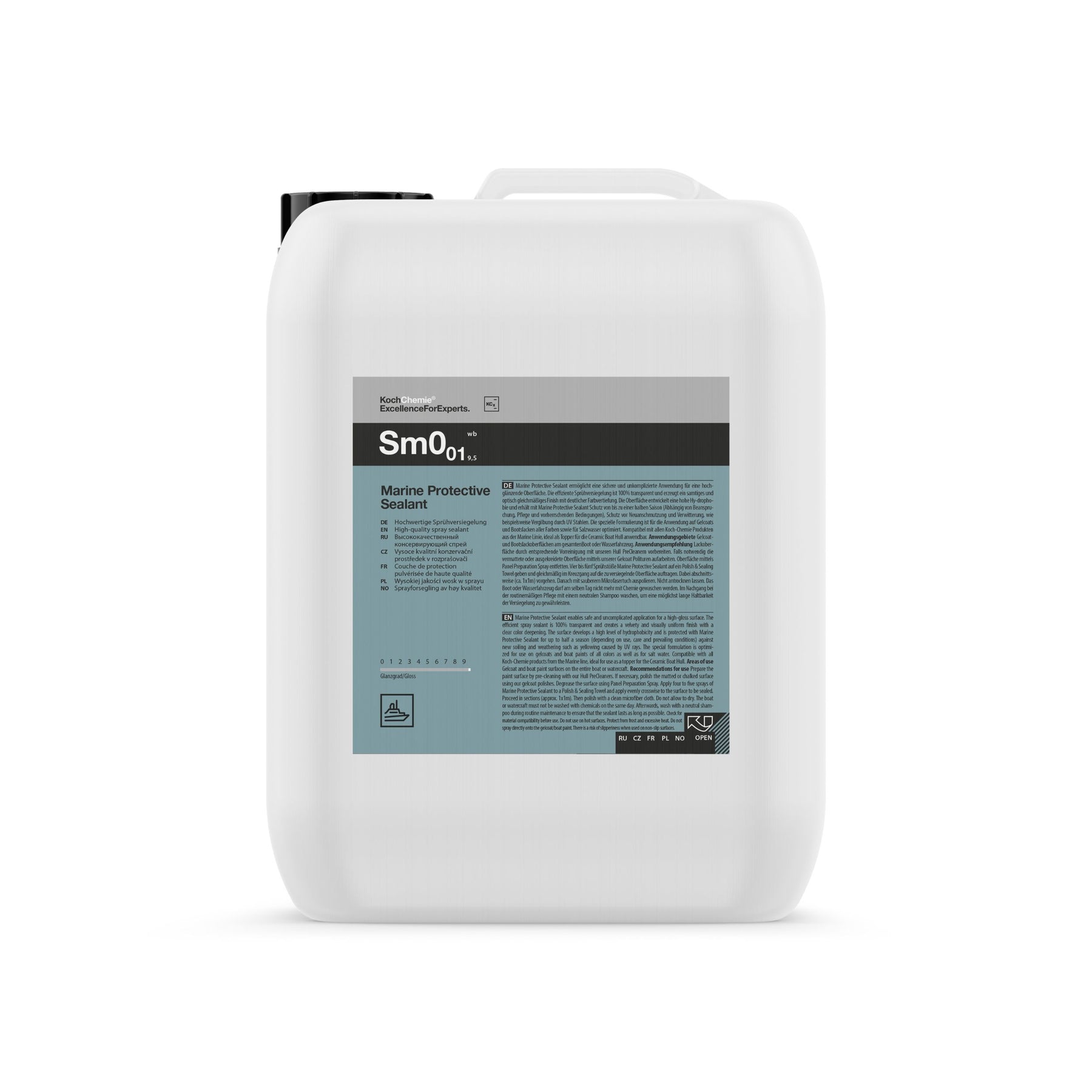 Tanica Koch-Chemie Marine Protective Sealant 10L per protezione professionale e prolungata delle superfici nautiche esposte.