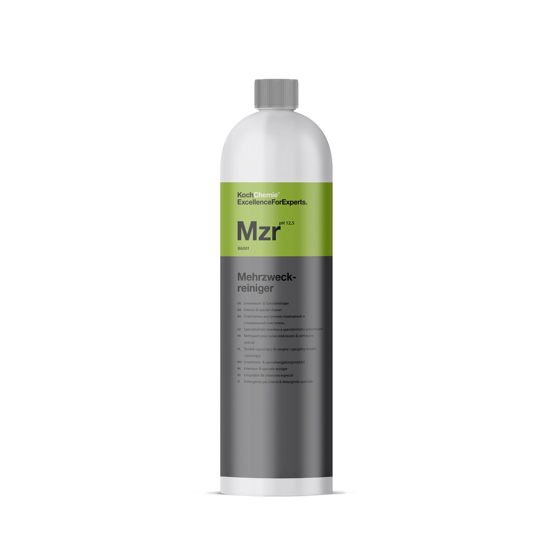 flacone Koch-Chemie MZR Mehrzweckreiniger detergente multiuso alcalino per interni auto plastiche tessuti moquette